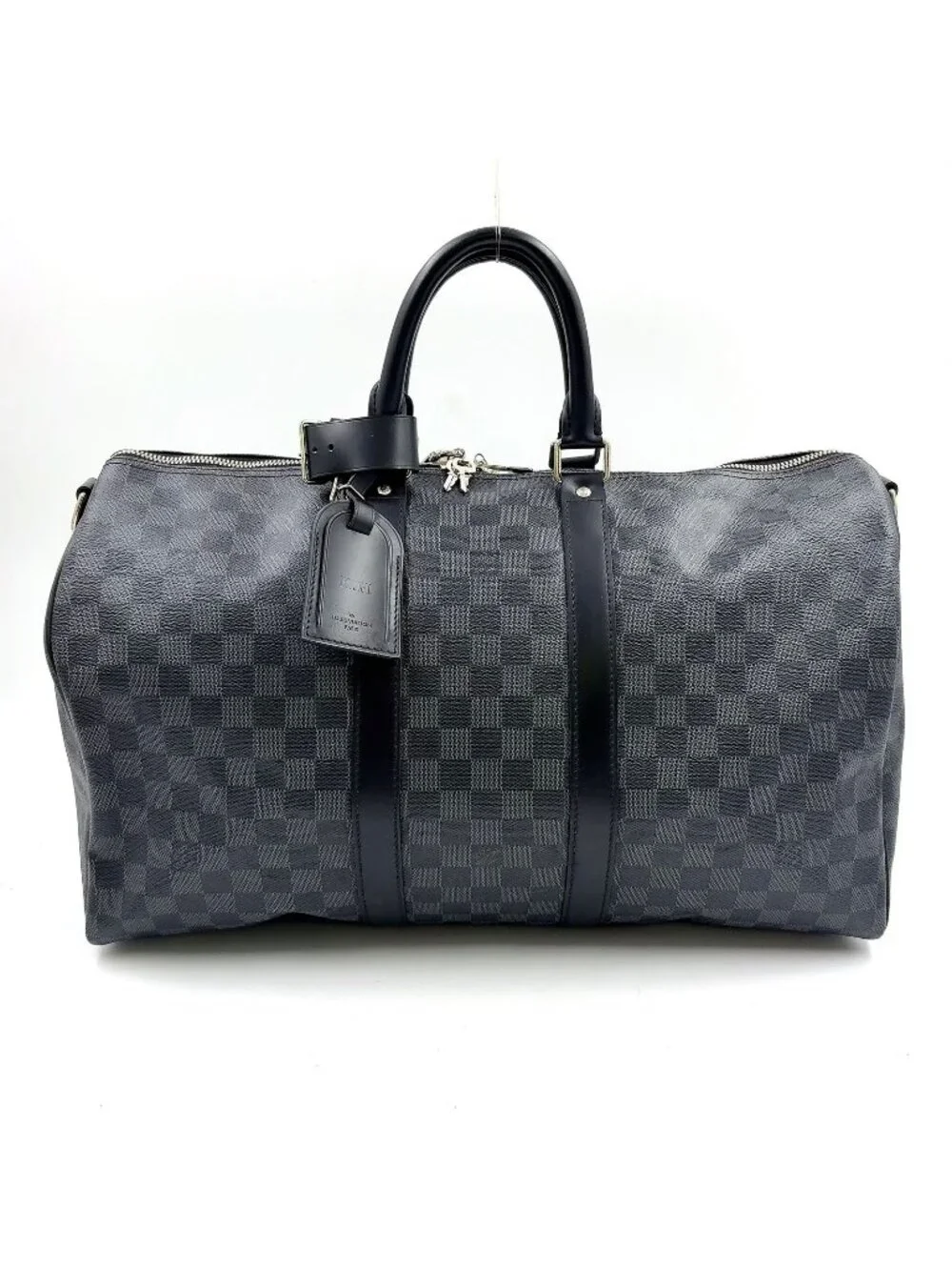 Louis Vuitton Keepall Bandouliere 45 Damier Graphite Leather
